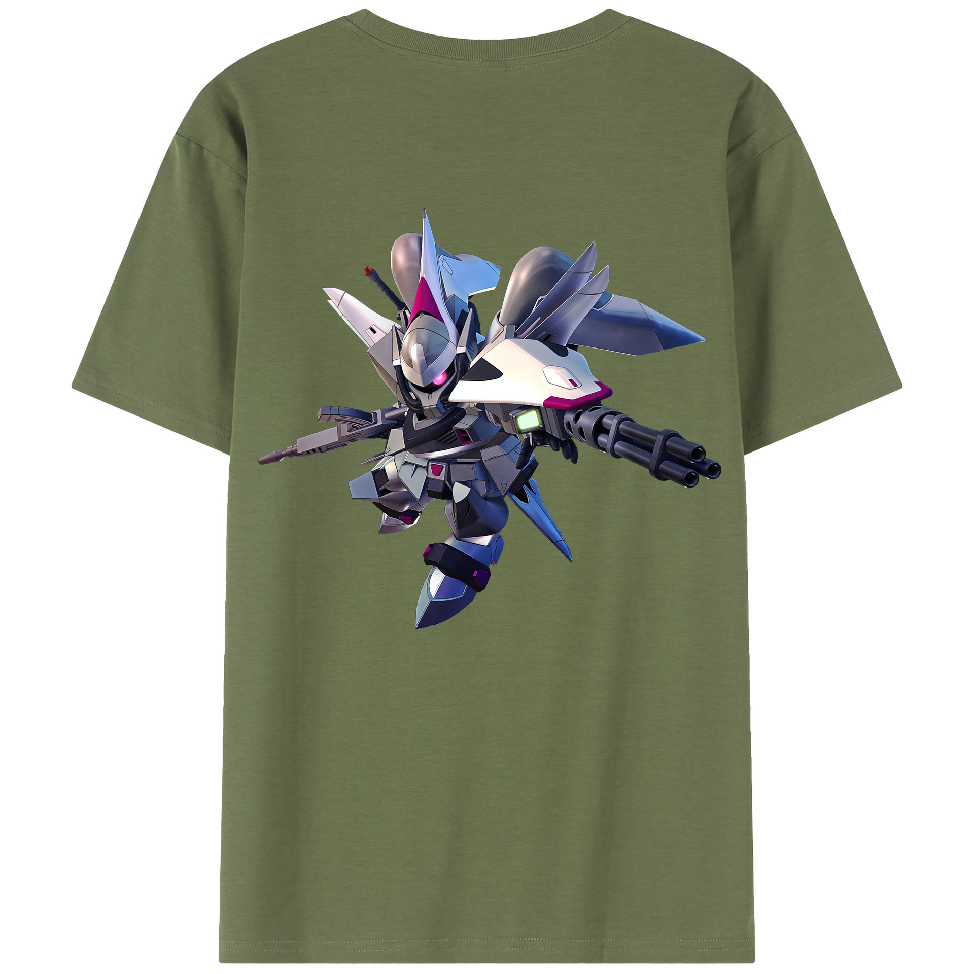 （画像用） 機動戦士ガンダム Mobile Suit Gundam 綿100％半袖Tシャツ（背面プリント）
